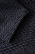 Black Contrasting Knit Sweater