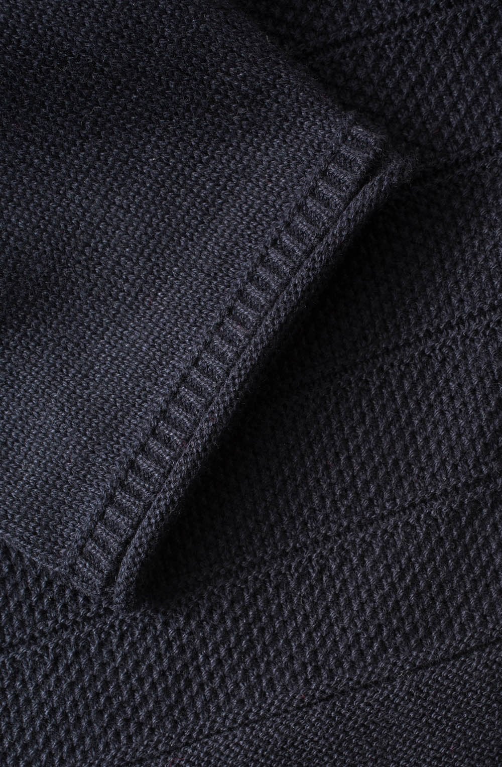 Black Contrasting Knit Sweater