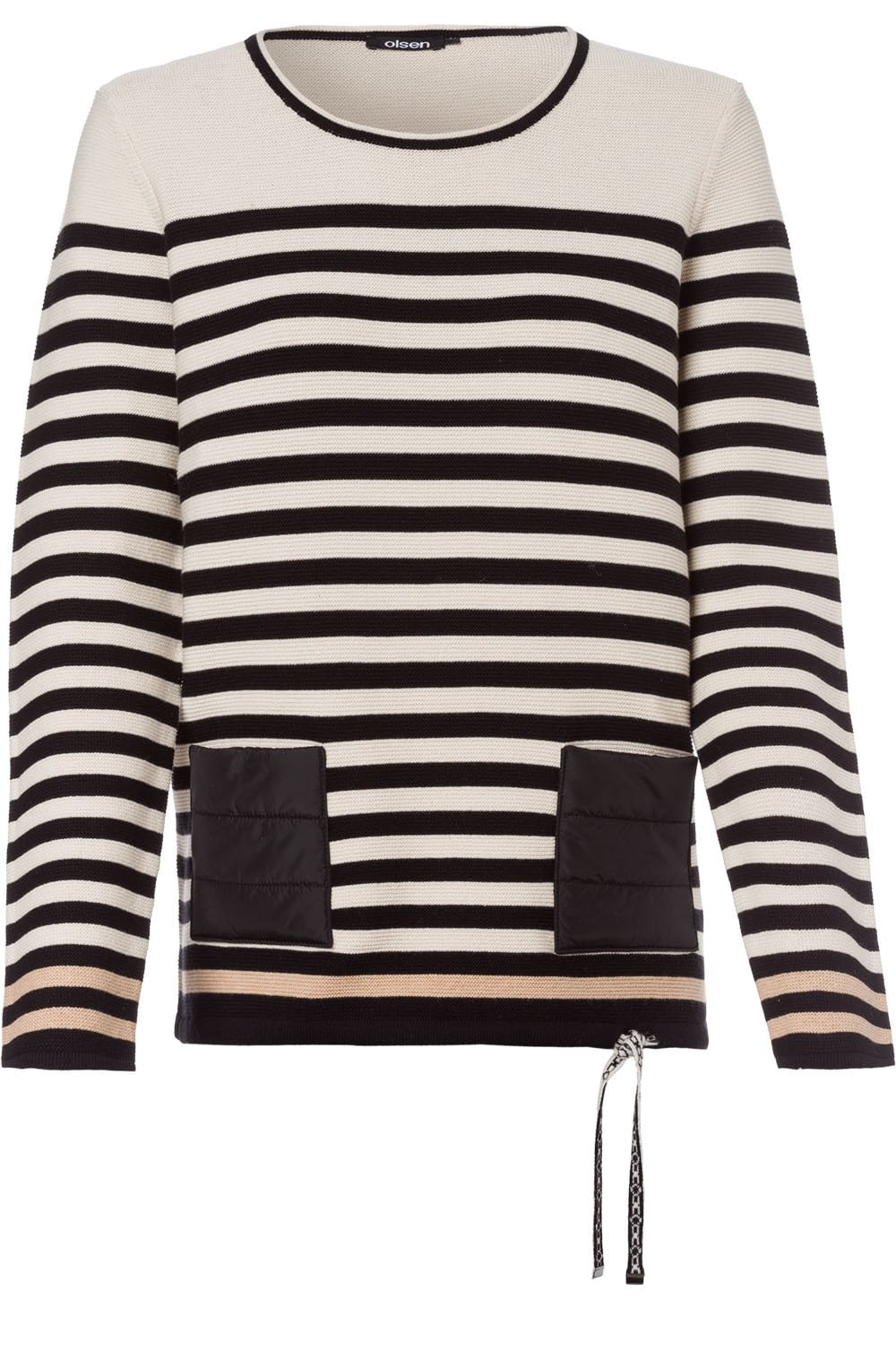 Black & Cream Striped Jumper
