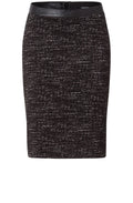 Black & Cream Textured Skirt
