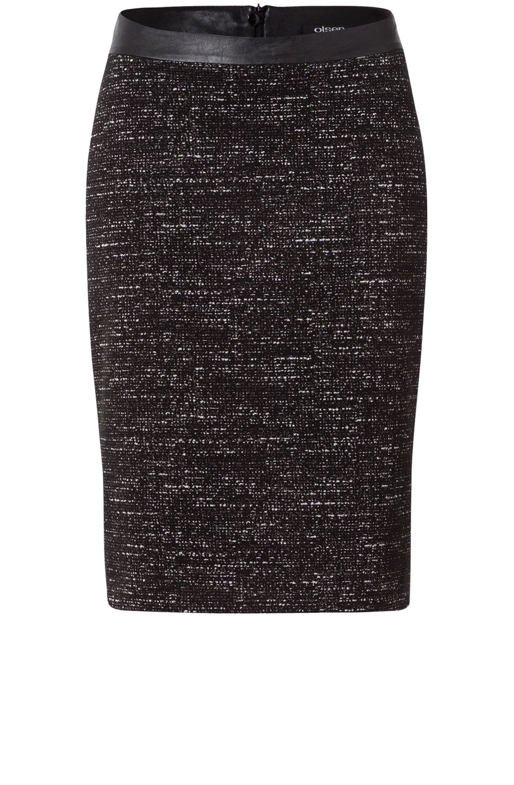 Black & Cream Textured Skirt