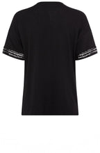 Black Crochet Detail Cosima Top