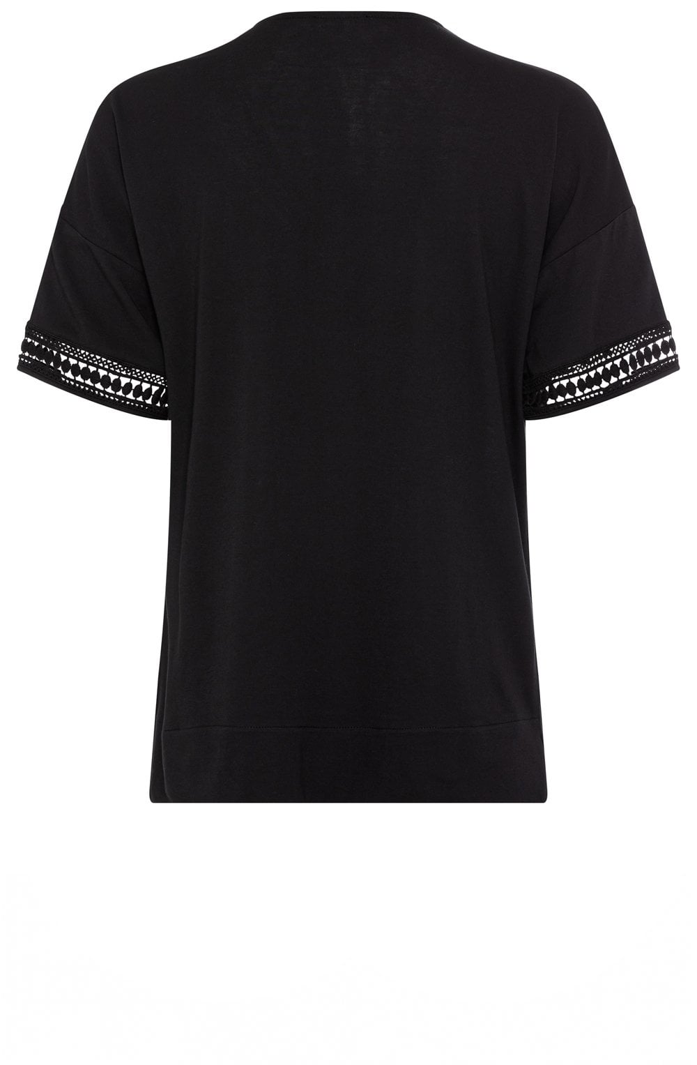 Black Crochet Detail Cosima Top