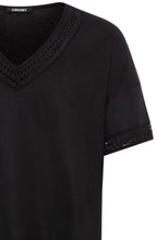 Black Crochet Detail Cosima Top