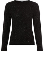 Black Delicate Knit Sparkle Jumper