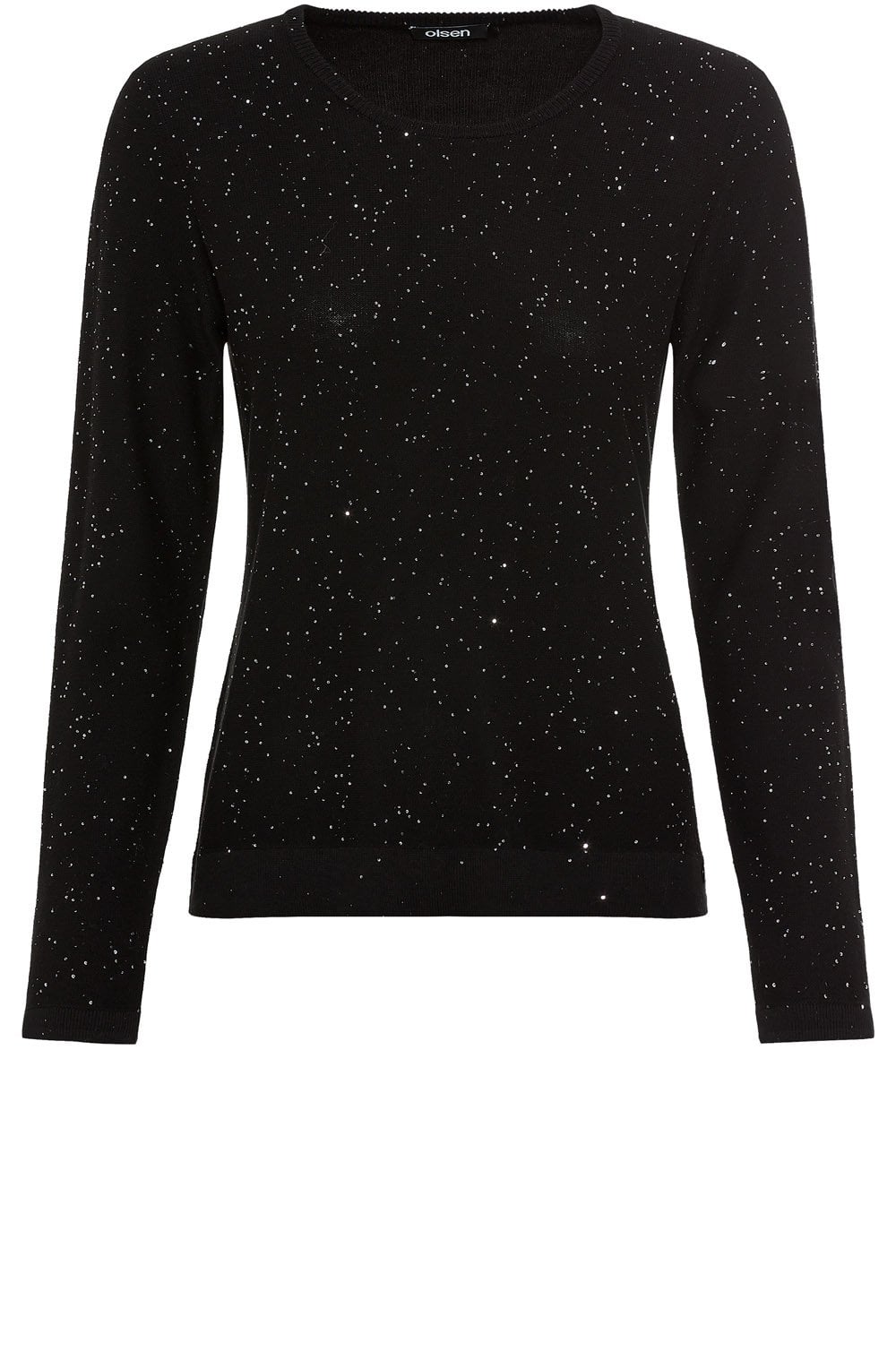 Black Delicate Knit Sparkle Jumper