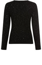 Black Delicate Knit Sparkle Jumper
