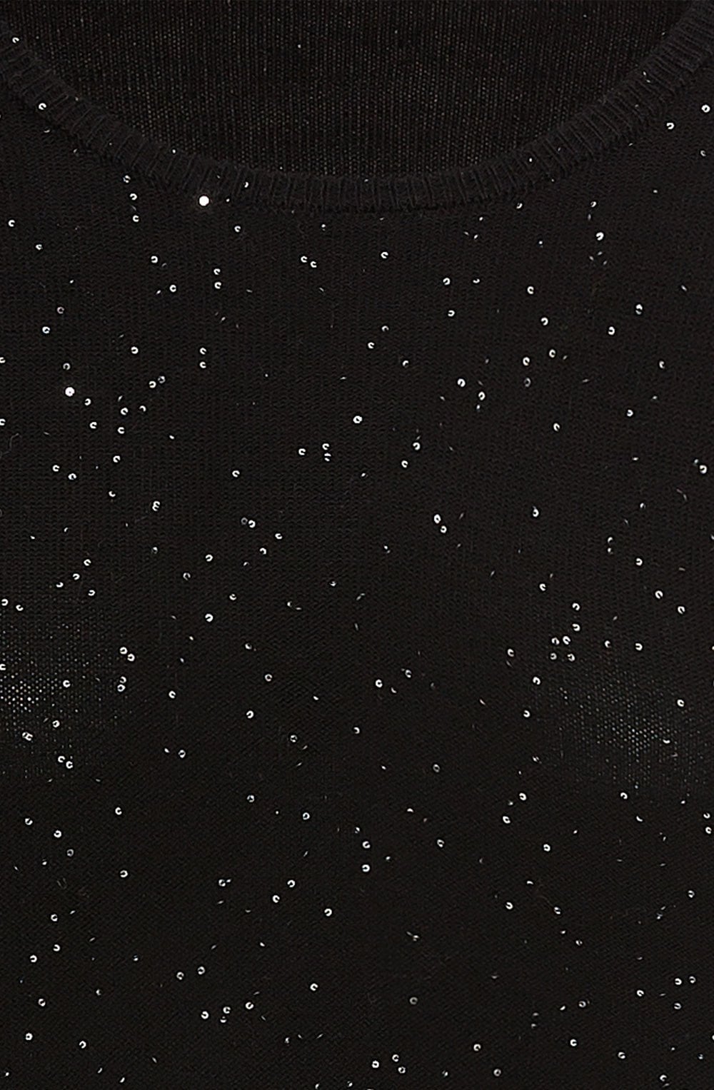 Black Delicate Knit Sparkle Jumper