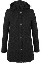 Black Diamond Quilted Coat