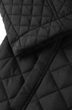 Black Diamond Quilted Coat