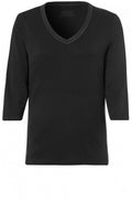 Black Diamonte Cotton Top