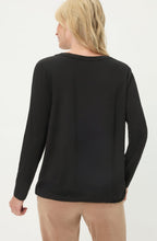 Black Drawstring Hem Clara Top