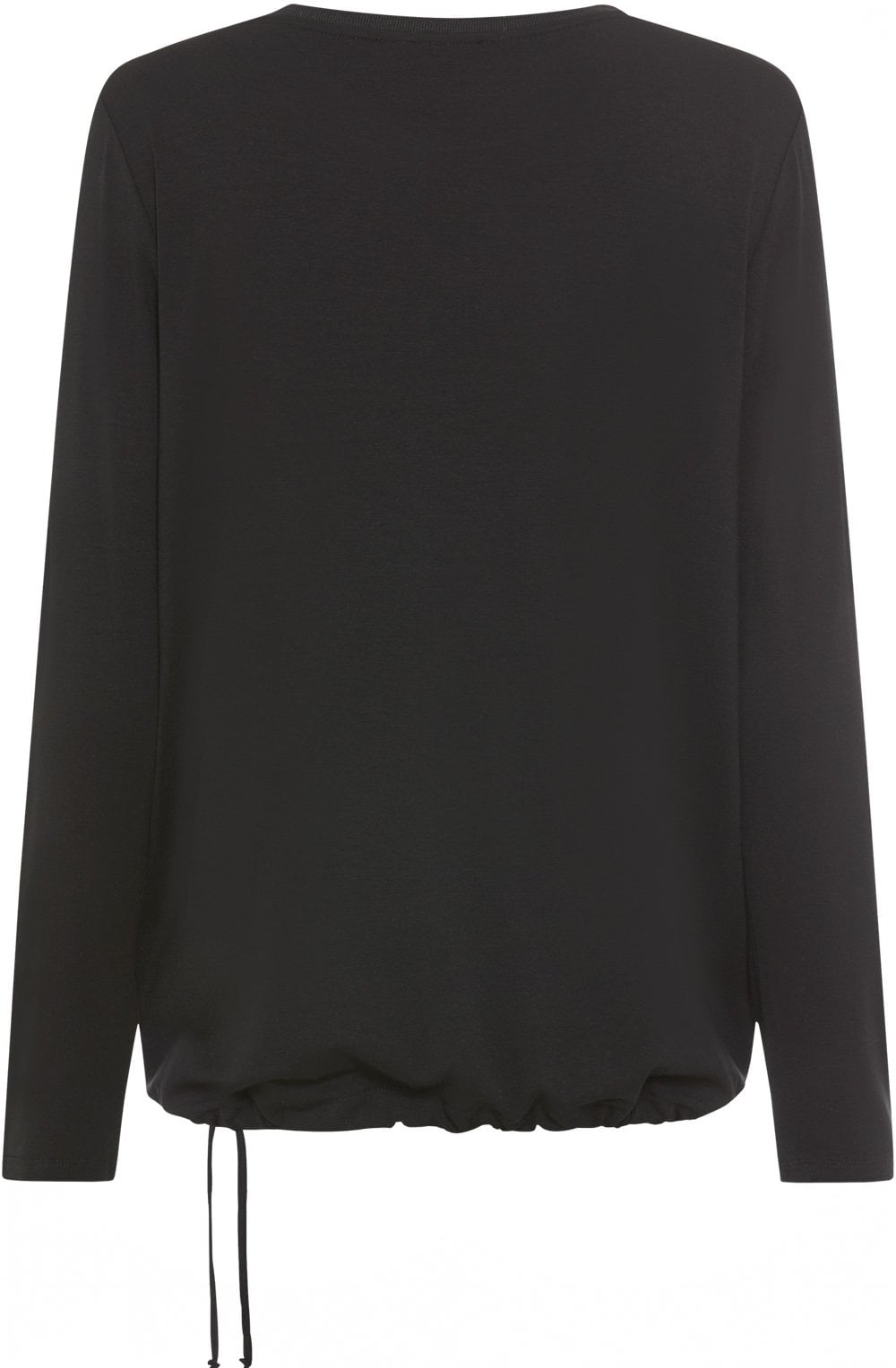 Black Drawstring Hem Clara Top
