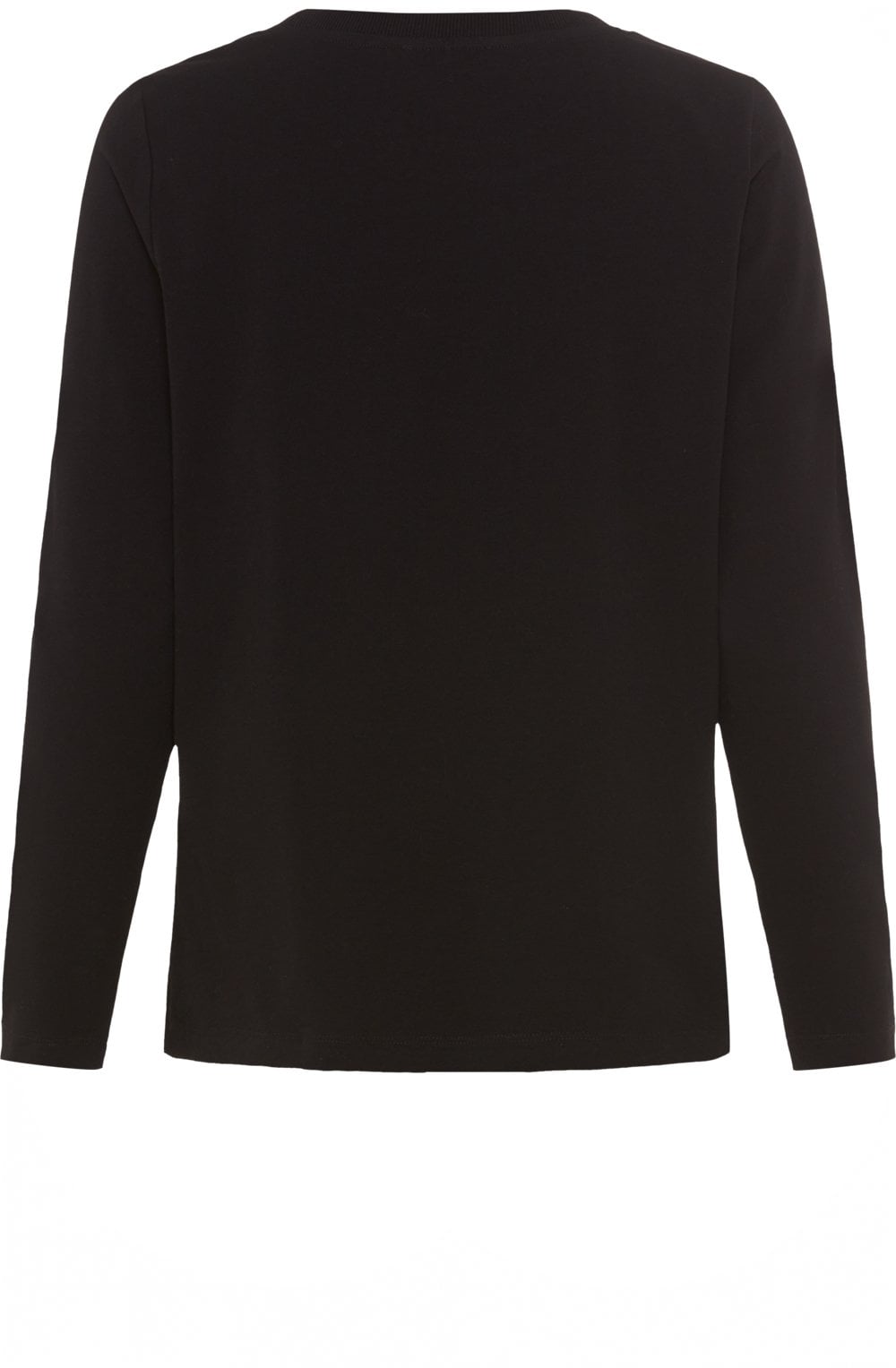 Black Embellished Circle Print Hannah Top