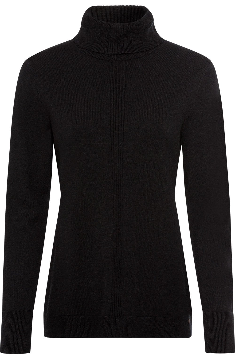 Black Eva Turtle Neck Jumper