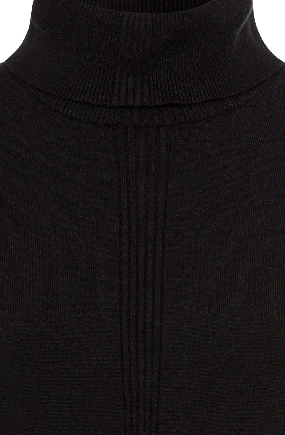 Black Eva Turtle Neck Jumper