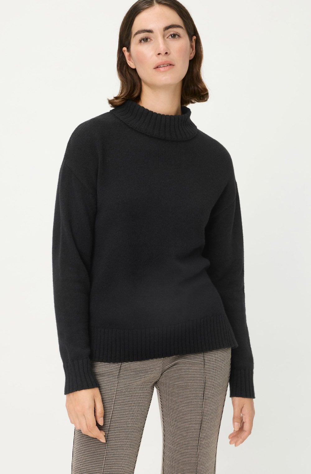 Black High Neck Cora Jumper