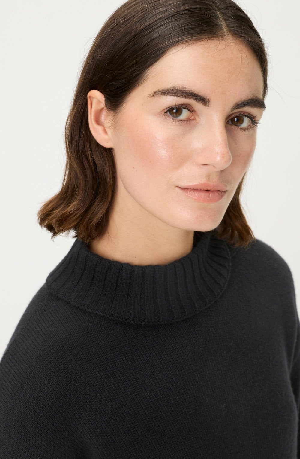 Black High Neck Cora Jumper