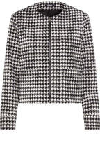 Black Houndstooth Box Jacket