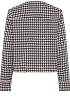 Black Houndstooth Box Jacket