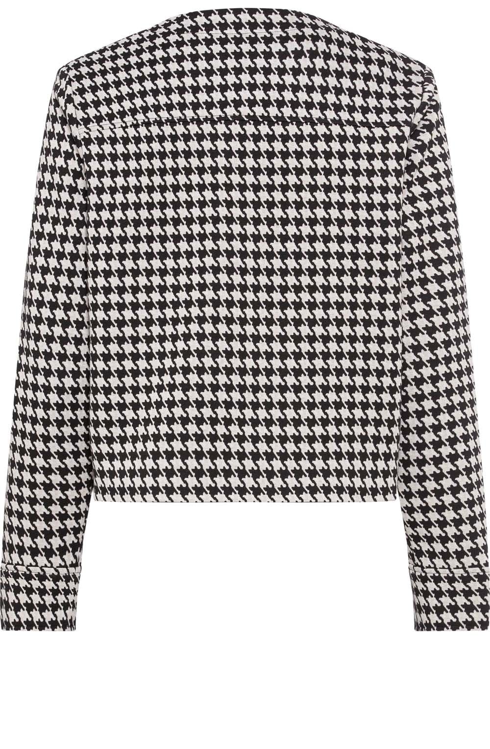 Black Houndstooth Box Jacket