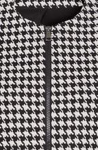 Black Houndstooth Box Jacket