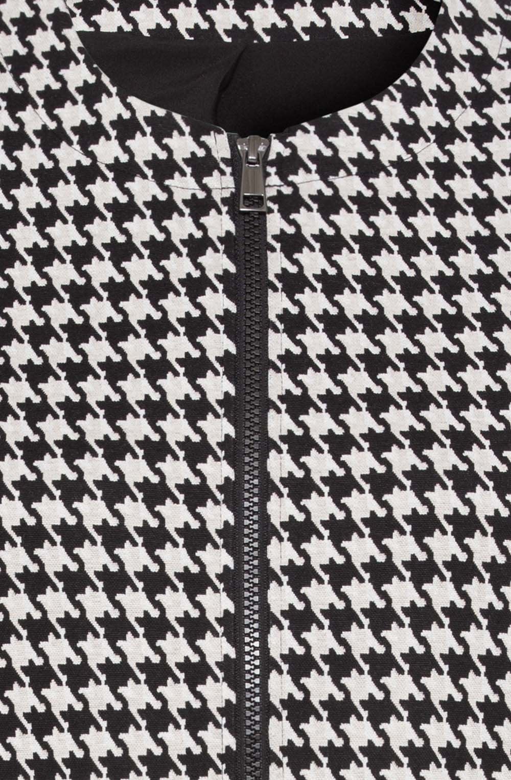 Black Houndstooth Box Jacket