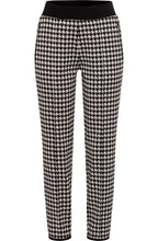 Black Houndstooth Lisa Slim Fit Trousers
