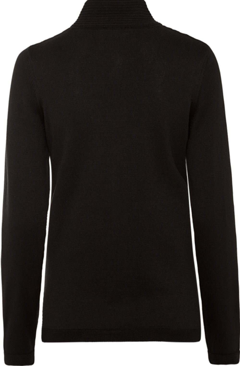Black Knit Zip Up Cardigan