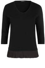 Black Layered Effect Sweater