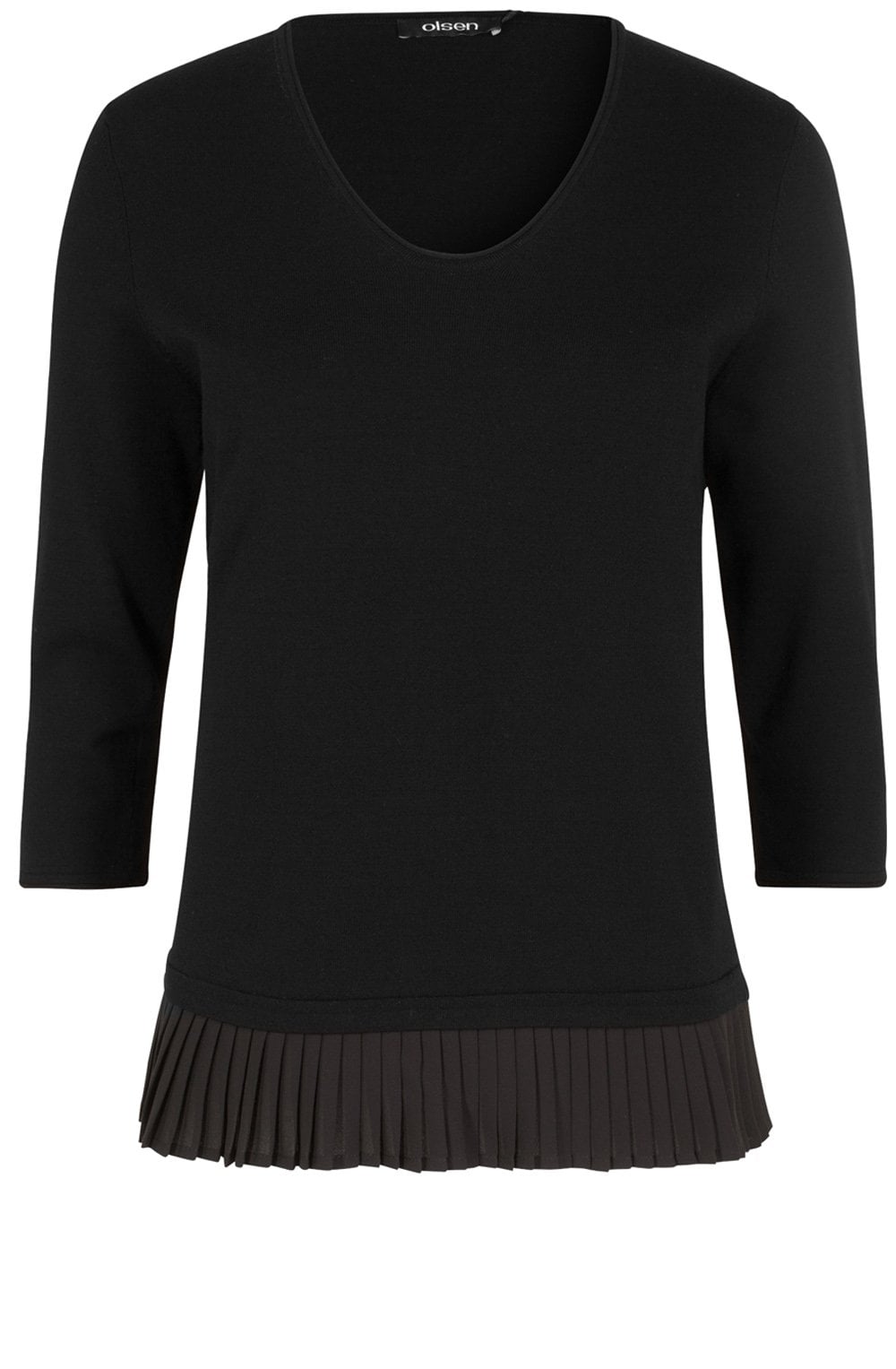Black Layered Effect Sweater