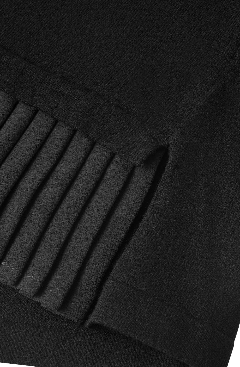 Black Layered Effect Sweater