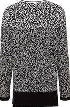 Black Leopard Print Jumper