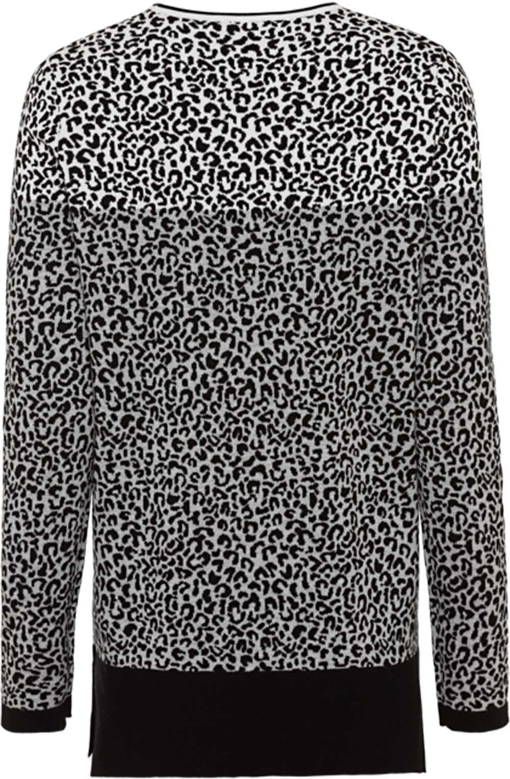 Black Leopard Print Jumper