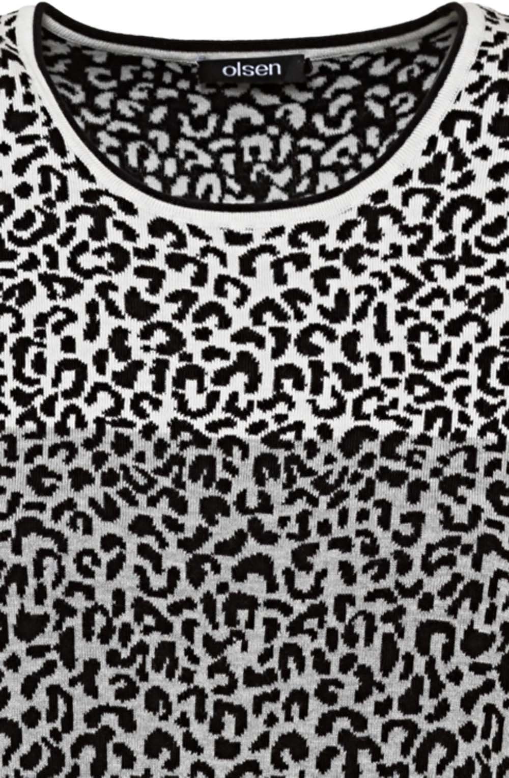 Black Leopard Print Jumper