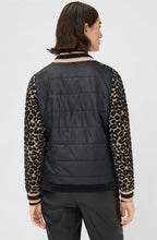 Black Leopard Textured Knit Henny Cardigan