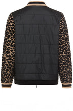 Black Leopard Textured Knit Henny Cardigan