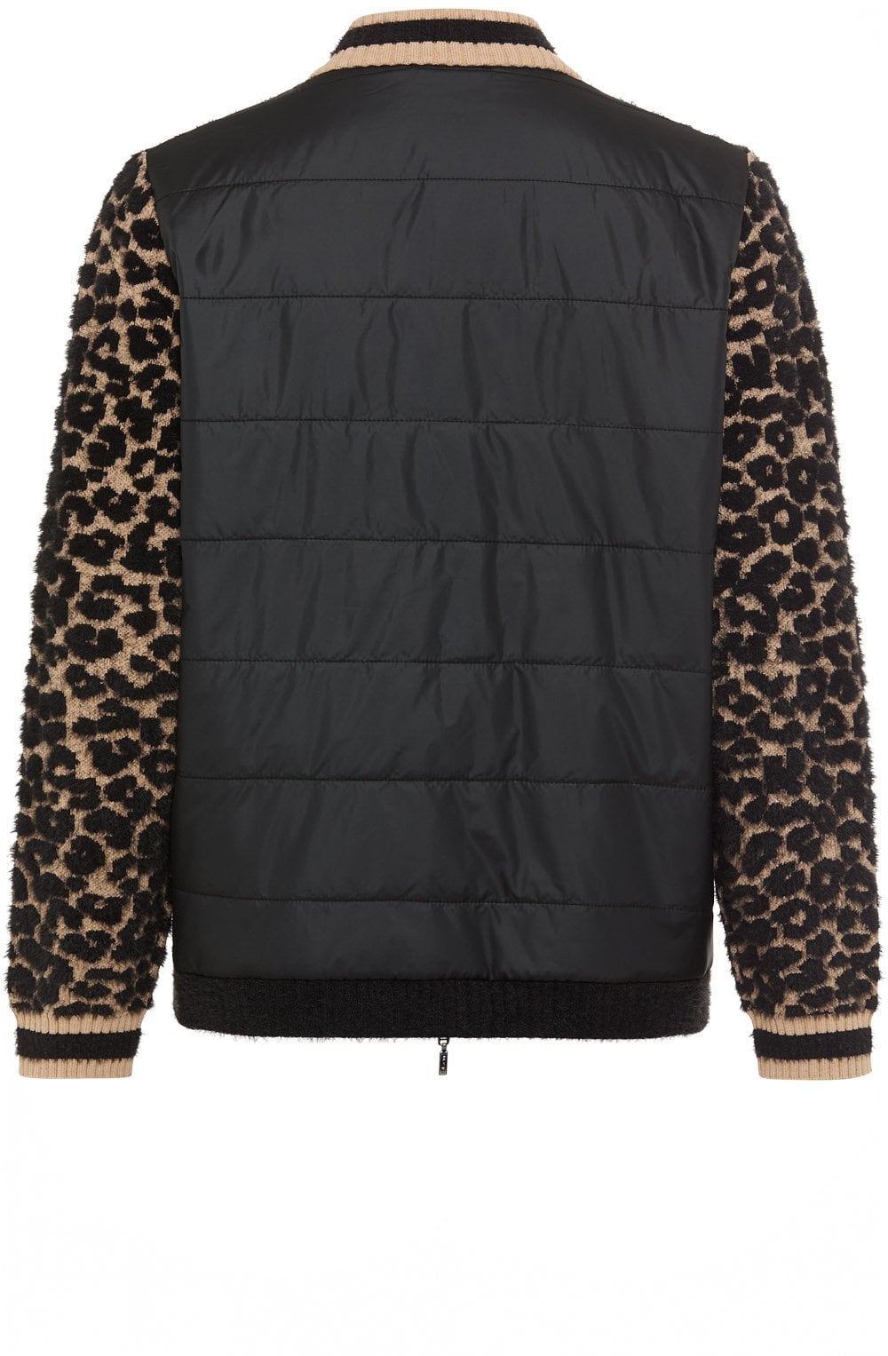 Black Leopard Textured Knit Henny Cardigan