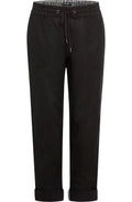 Black Linen Lisa Trousers