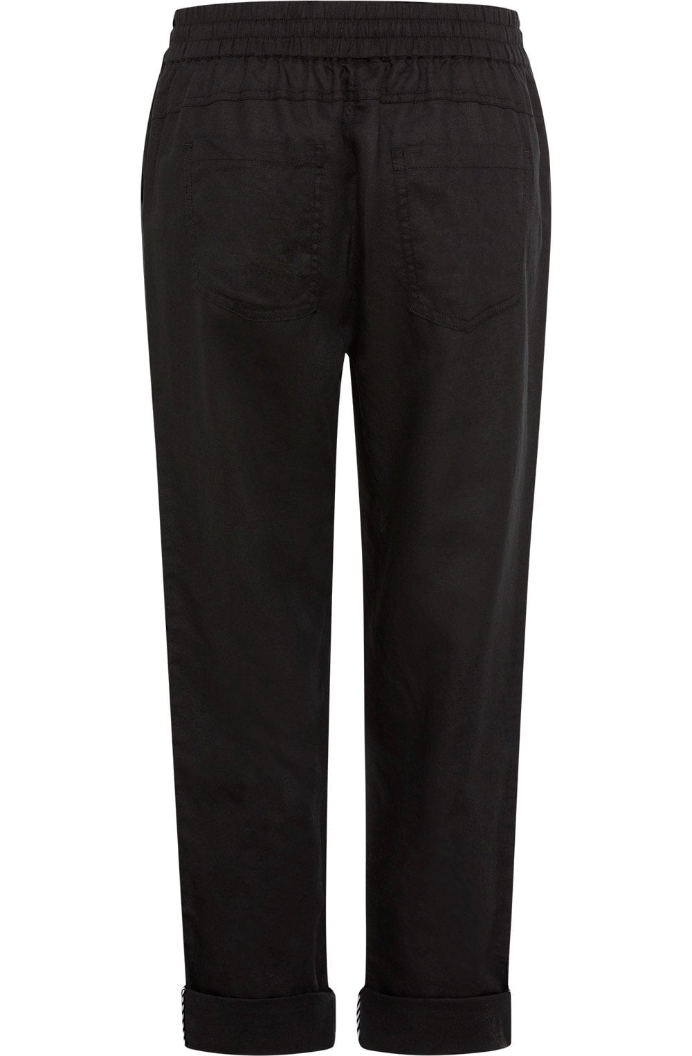 Black Linen Lisa Trousers