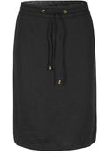 Black Linen Skirt