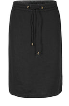 Black Linen Skirt