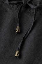 Black Linen Skirt
