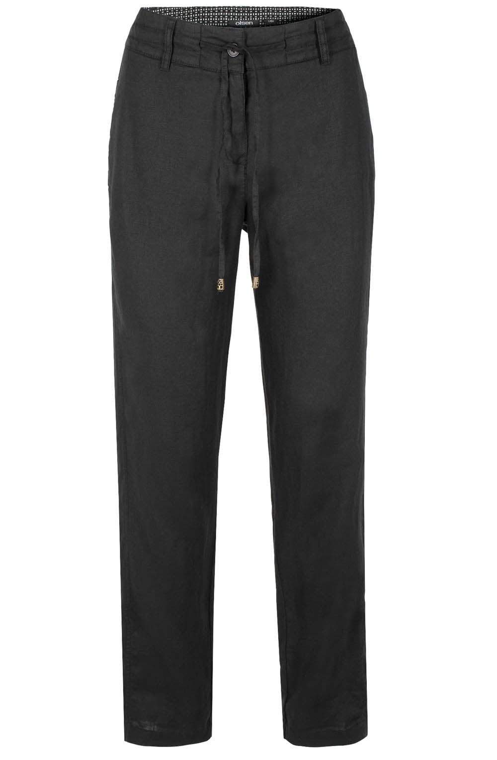 Black Linen Trousers