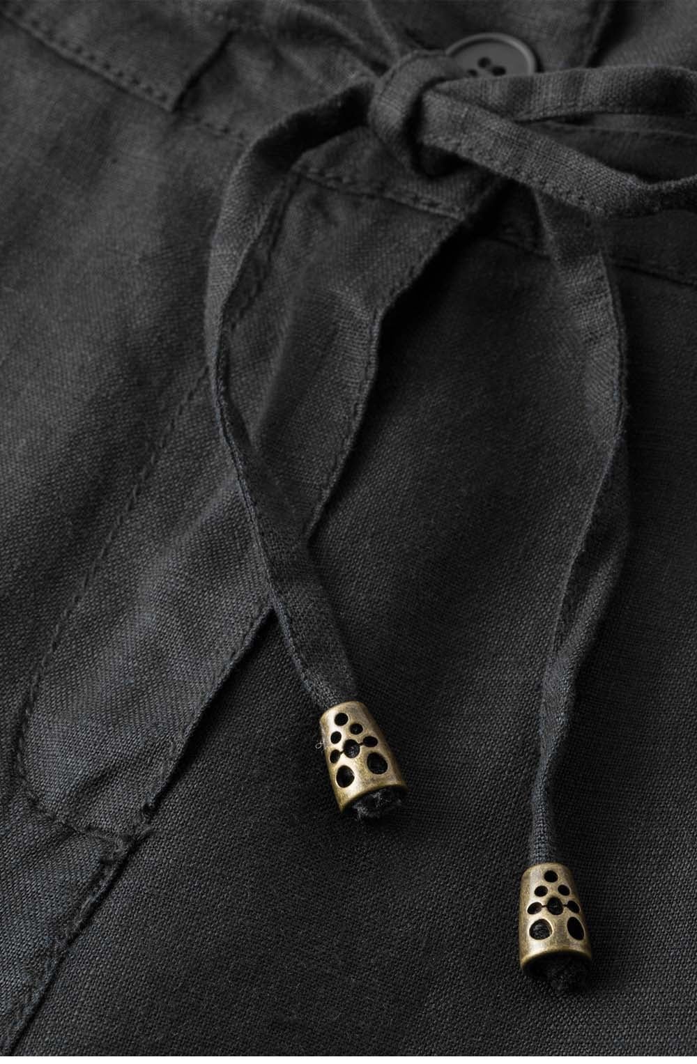 Black Linen Trousers