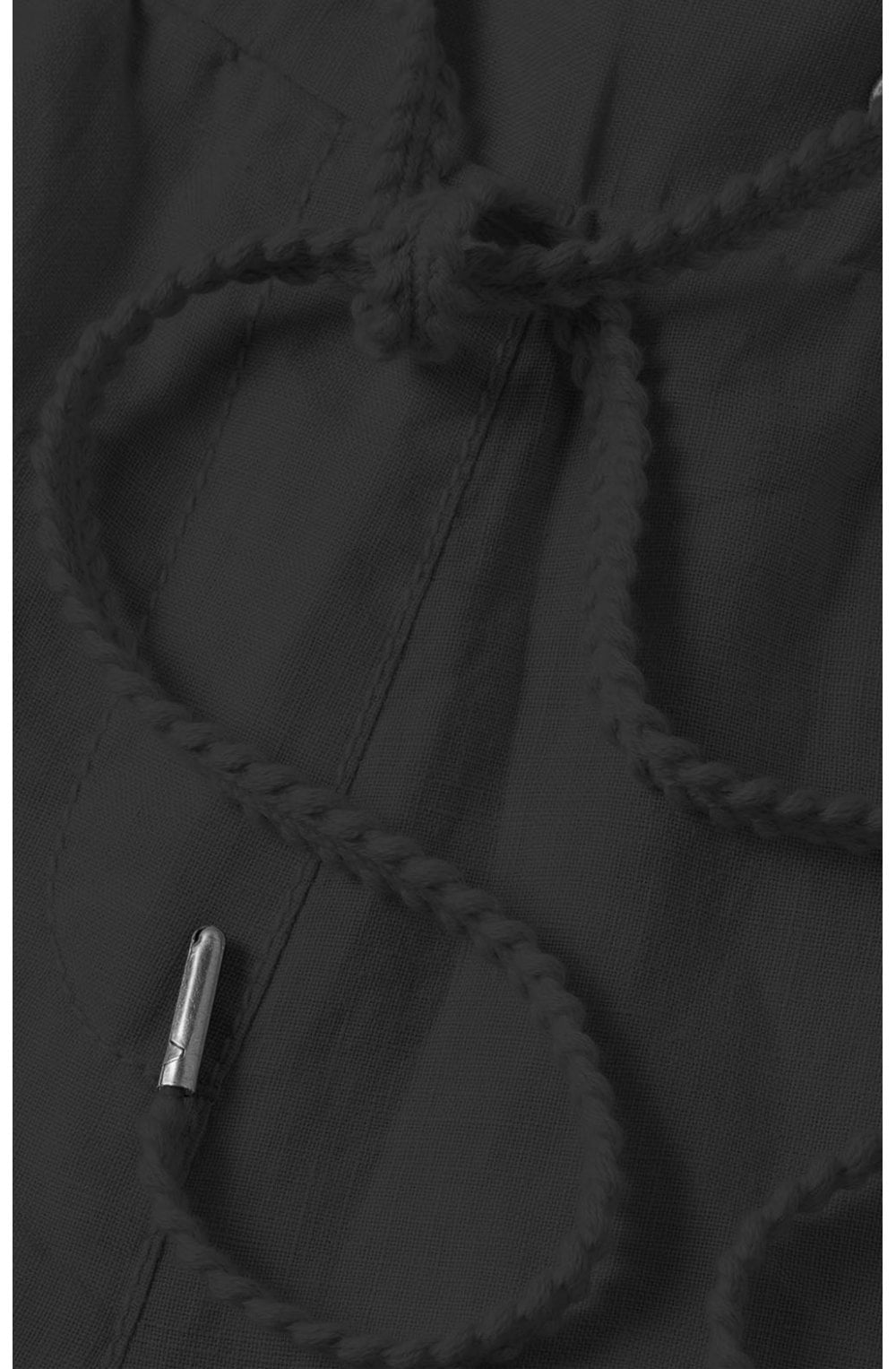 Black Lisa Linen Trousers