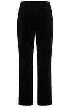 Black Lisa Straight Leg Fine Corduroy Trousers