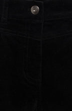 Black Lisa Straight Leg Fine Corduroy Trousers
