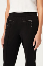Black Mona Slim Leg Slip On Trousers