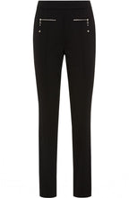 Black Mona Slim Leg Slip On Trousers